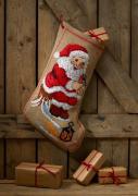 Chaussette de Noël - Elf with Robin