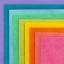 Assortiment de feutrine Arc en ciel 15x15cm.