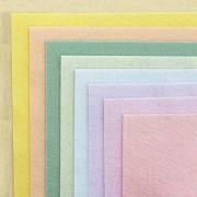 Assortiment de feutrine Guimauve 15x15cm.