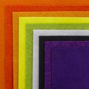 Assortiment de feutrine Halloween 15x15cm.