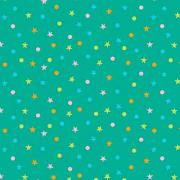 Pois et étoiles (vert)
