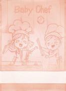 Serviette - Baby Chef - Pêche