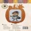 Sun Cross-Stitch Kit with Wooden Frame