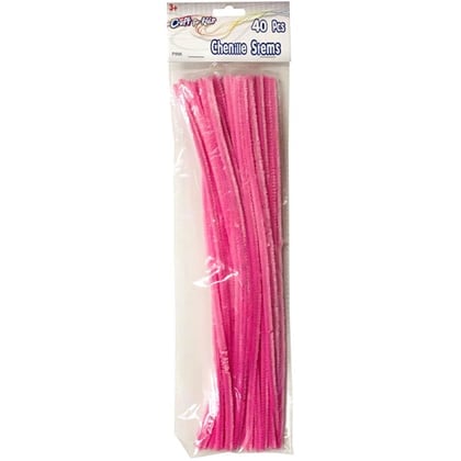 Fils Chenille 40 pkg - Rose