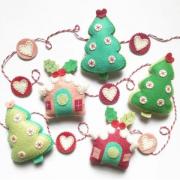 Kit Feutrine Maison et Sapins de Noël