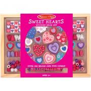 Set perles en bois - Sweet Hearts