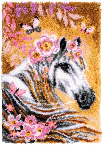 Paillasson - Horse with Flowers