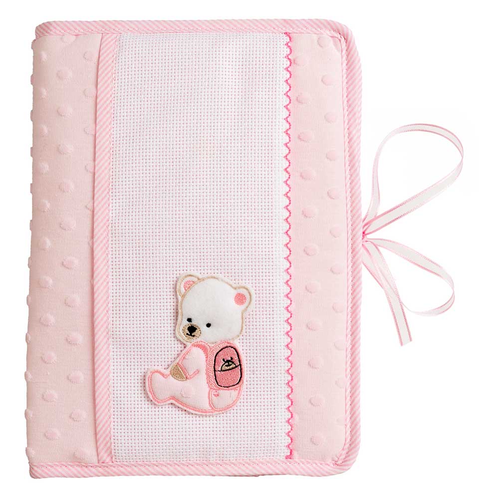 Range-couche et Serviettes - Pois 3D - Rose
