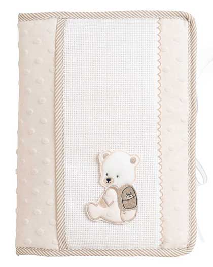 Range-couche et Serviettes - Pois 3D - Tourterelle