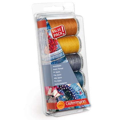Paquet de fils à coudre pour jeans