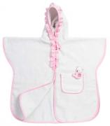 Poncho 1 - 2 ans - Pois 3D - Rose