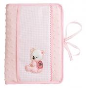 Range-couche et Serviettes - Pois 3D - Rose