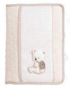 Range-couche et Serviettes - Pois 3D - Tourterelle