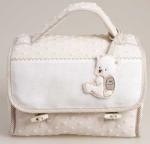 Trousse toilette - Pois 3D - Tourterelle