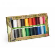 Set fils à coudre 100% polyester recyclé - Value Pack