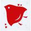 Hare Tsutsumi Furoshiki - Plovers Red