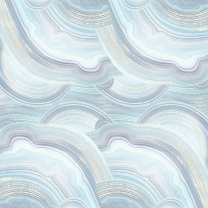 Toile Aïda imprimée à broder 5,5 pts/cm - Agate bleue 38X46CM
