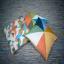Coussin : Triangles colorés 1
