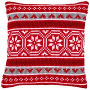Coussin : Motif cristal de Noël
