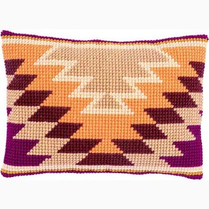 Coussin rectangulaire : Motifs Kelim