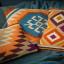 Coussin rectangulaire : Motifs Kelim