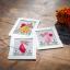 Cartes à broder : Lapins de Pâques - Set de 3
