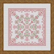 April Hearts Square With Dogwood And Tulips