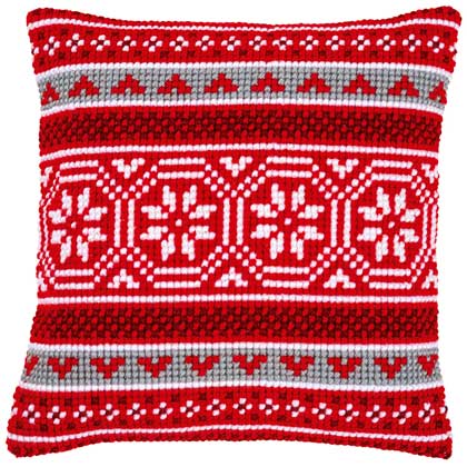 Coussin : Motif cristal de Noël