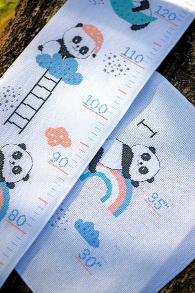 Mètre pour enfants - Le panda s\'endort