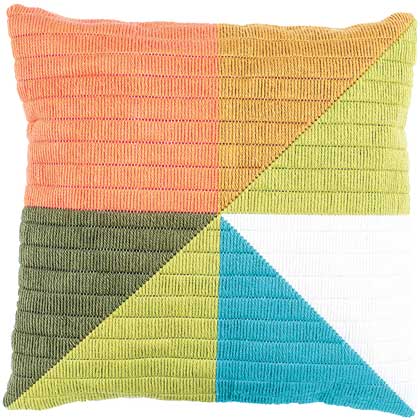 Coussin : Triangles colorés 1