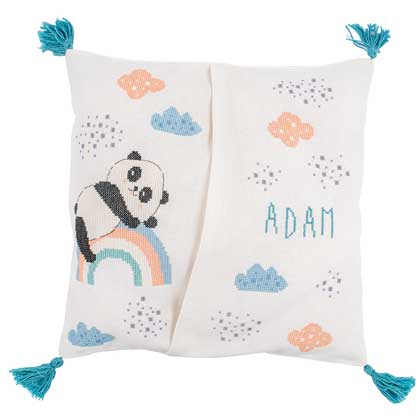 Sac pyjama : Panda en arc-en-ciel