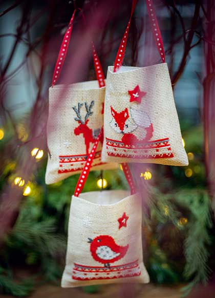 Sac cadeau : Animaux de Noël