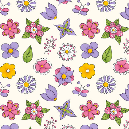 Mini Flowers Creme