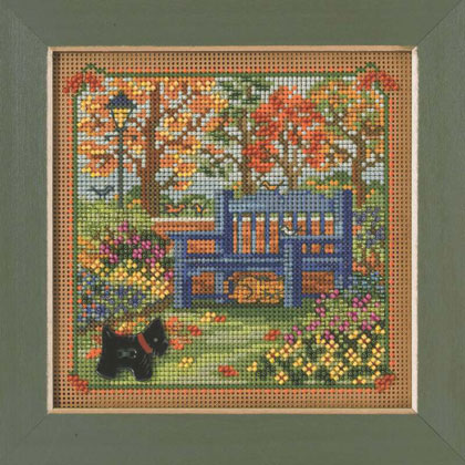 Autumn Bench - Country Lane