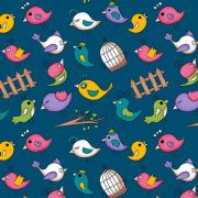 Mini Birds Blue