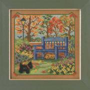 Autumn Bench - Country Lane