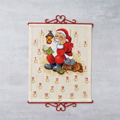 Père Noël avec chien