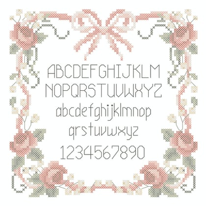 Ribbons and Roses Sampler