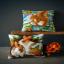 Coussin : Lapins dans la neige