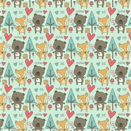 Cute Forest on Aqua