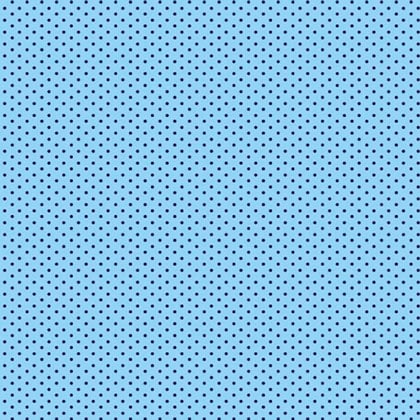 Black Micro Pois on Blue