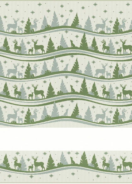 Serviette - Alaska Lurex - Vert