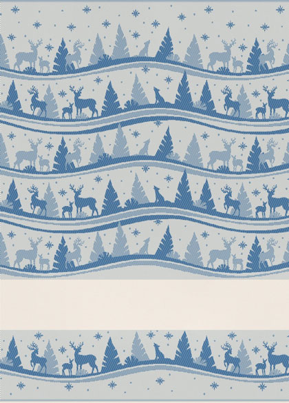Serviette - Alaska Lurex - Bleue