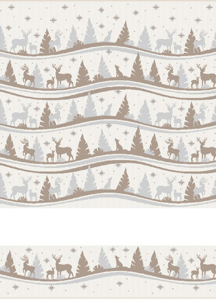 Serviette - Alaska Lurex - Argent