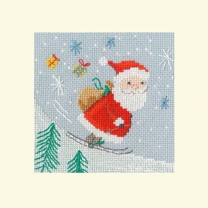 Delivery By Skis Christmas Card