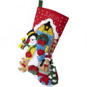 Chaussette Snowman Deliveries