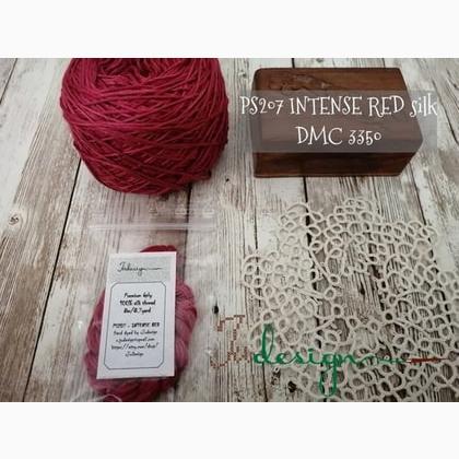 Fil de soie - Intense Red