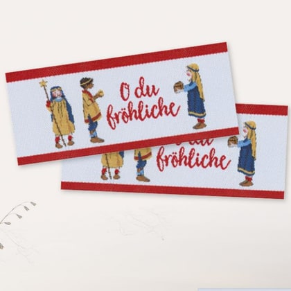Étiquette textile - O du fröhliche