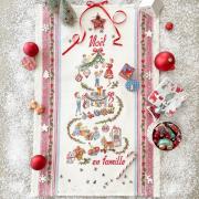 Torchon « Noël en famille» - Lin