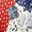 Papier cadeau de Noël - Boule à neige rouge